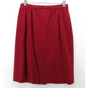 VINTAGE Pendleton Skirt 12 Petites Virgin Wool A-Line Career Slit 90s